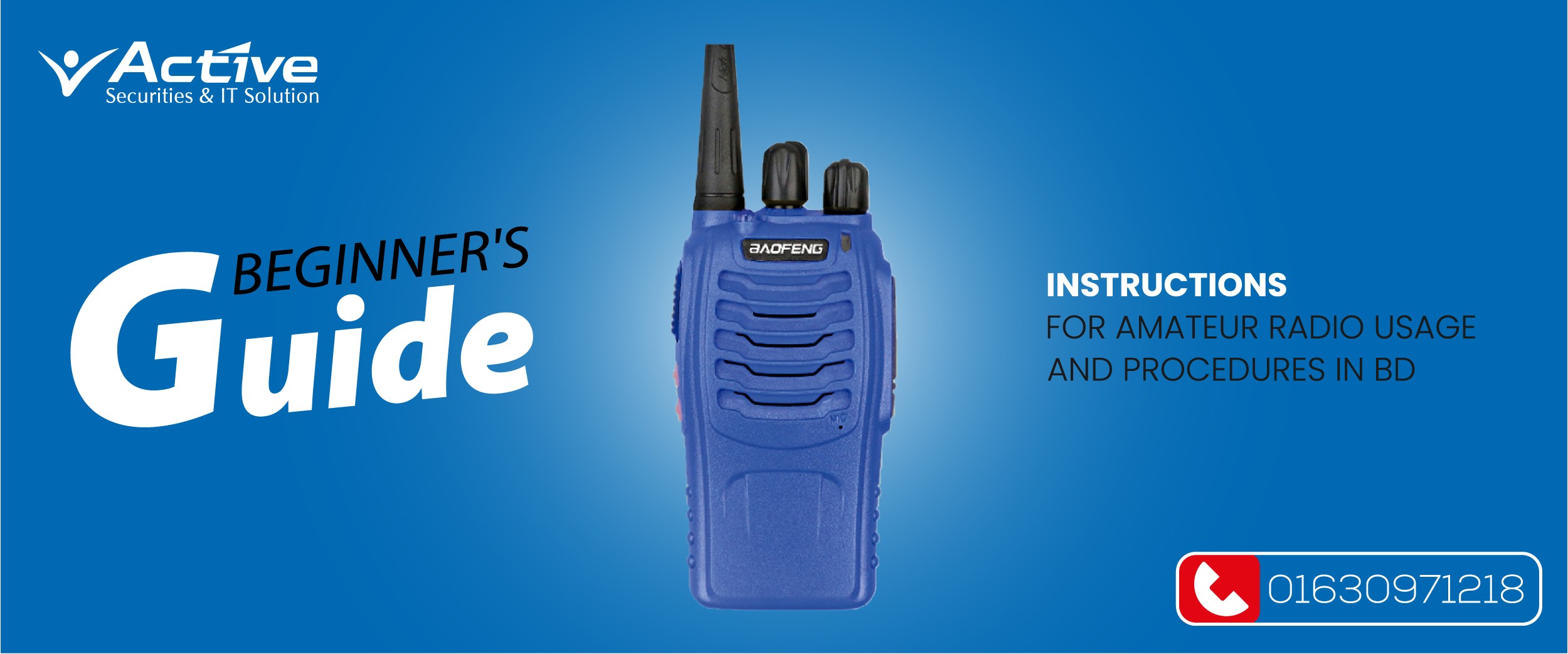 Beginner's Guide: instructions for amateur radio usage and procedures in BD